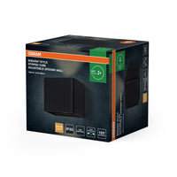 Lámpara de pared para exterior OSRAM ENDURA® Style Striped Cube, orientable hacia arriba y hacia abajo, 10 W, 3000 K, IP65, gris oscuro