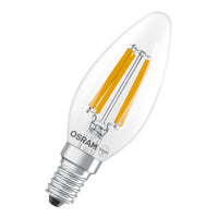 OSRAM LED CLASSIC B ENERGY EFFICIENCY A , LED-Lampe, Bleifreies Glas, Klar, 1,2 W, (ex 25 W), 255 lm, Kaltweiß, 4000 K, Energieeffizienzklasse: A, CRI 80