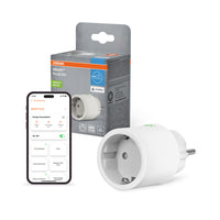 OFERTA - OSRAM Wifi SMART+ Cámara de vigilancia inteligente para interiores, para montar en la pared, color blanco + enchufe inteligente gratis