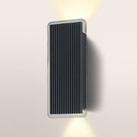 OSRAM ENDURA® Style Außenwandleuchte Striped Brick Up-Down 6W 3000K IP54 Dunkelgrau