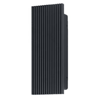 Lámpara de pared para exterior OSRAM ENDURA® Style Striped Box Up-Down 6 W 3000 K IP54 gris oscuro