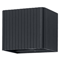 Lámpara de pared para exterior OSRAM ENDURA® Style Striped Cube, orientable hacia arriba y hacia abajo, 10 W, 3000 K, IP65, gris oscuro