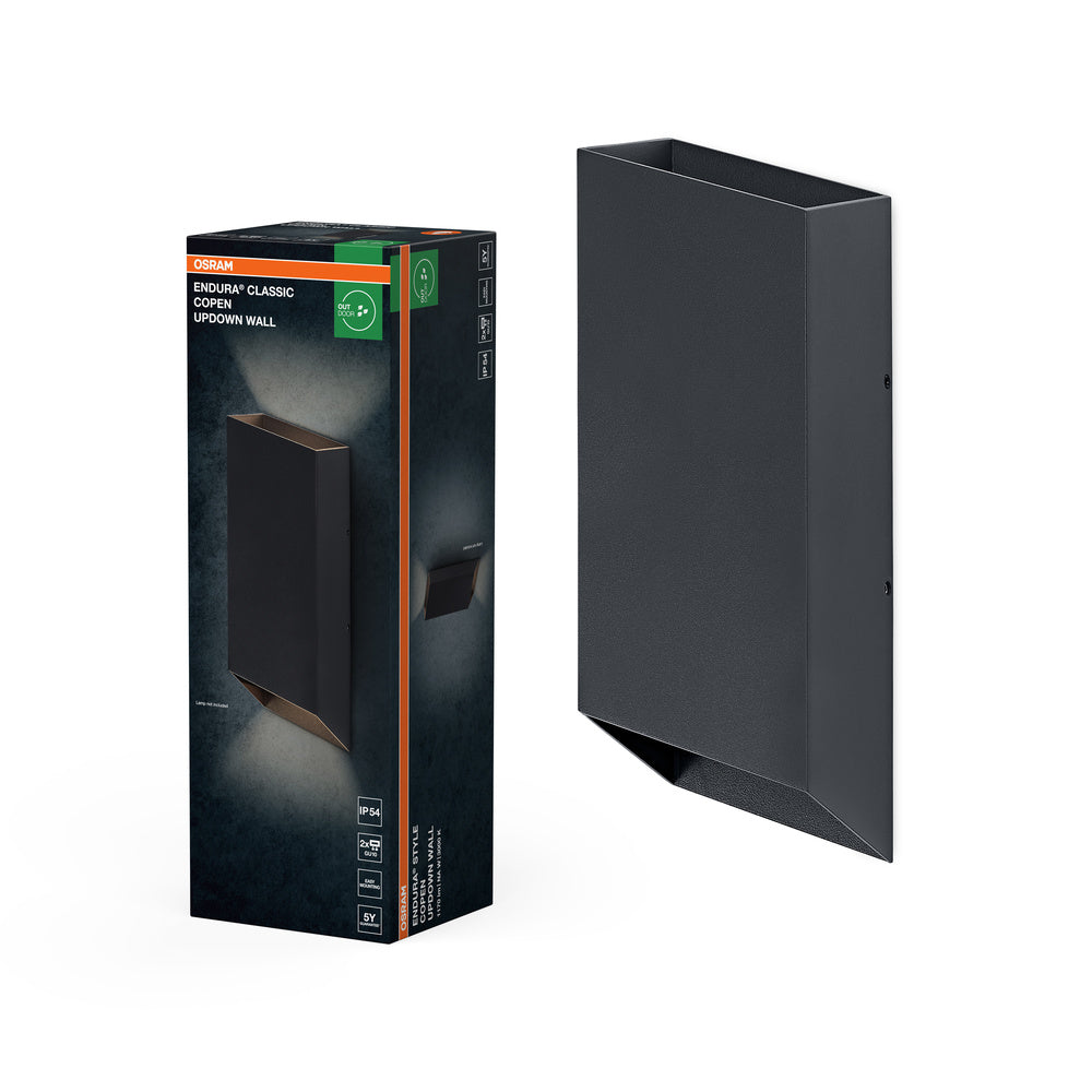 OSRAM ENDURA® Classic Copen Up-Down Außenwandleuchte GU10 IP54 Dunkelgrau