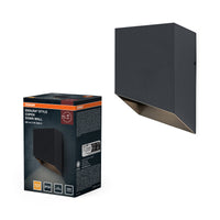 Lámpara de pared para exterior OSRAM, gris oscuro, 5 W, 320 lm, 3000 K, IP54, ángulo de haz de 75°, vida útil de 50 000 h