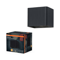 OSRAM Außenwandleuchte, Dunkelgrau, 15 W, 330 lm, 3000 K, 210° Abstrahlwinkel, 50. 000 h Lebensdauer, IP65