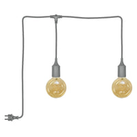 OSRAM Außenpendelleuchte Grau, 4,5 cm ⌀, 6 m Kabellänge, E27