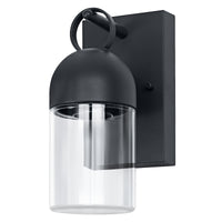 Lámpara de pared para exterior OSRAM, gris oscuro, casquillo E27, IP65, carcasa de aluminio, cubierta de cristal, 0…40 W, vida útil de 25 000 h, accesorios de montaje incluidos