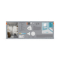 Foco empotrable LED OSRAM para baño GU10 IP65 4,5 W 840 Níquel satinado ⌀68 mm