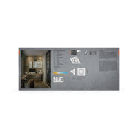 Foco empotrable LED OSRAM Spot Recess GU10 giratorio cuadrado Click 4,5 W 827 Níquel satinado ⌀68 mm