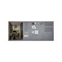 Foco empotrable LED OSRAM Spot Recess GU10 giratorio cuadrado Click 4,5 W 827 blanco ⌀68 mm