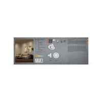 OSRAM LED Spot Recess Einbaustrahler Set GU10 schwenkbar Click 4.5W Satin-Nickel ⌀68 mm