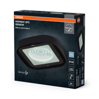 Lámpara OSRAM negra, 6500 K, luz blanca natural, 80 W, aluminio, ángulo de haz de 110°, vida útil de 20 000 h, 220-240 V