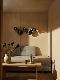 Aplique de pared plisado OSRAM DECOR 5xE27 gris oscuro