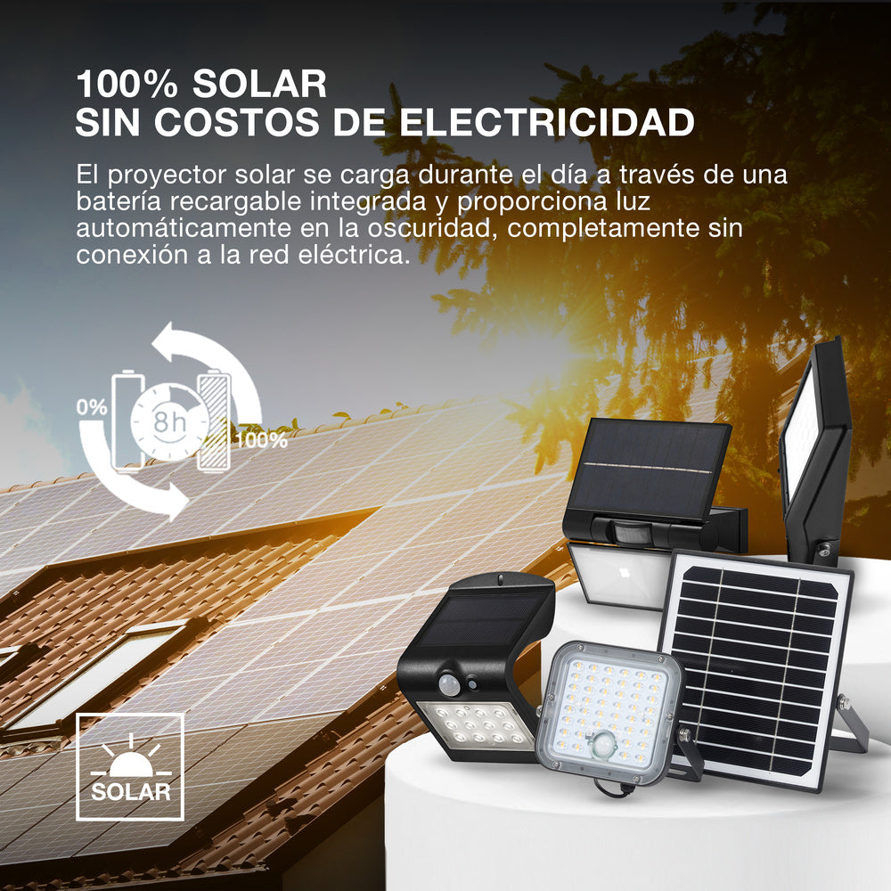 OSRAM ENDURA LED-Flutlicht Flood Solar, 10W, solarbetrieben, eingebauter Sensor, kaltweißes Licht, Fernbedienung, lange Batterielaufzeit bis zu vier Stunden bei voller Helligkeit, Schutzklasse IP65