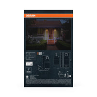 Aplique de pared para exterior OSRAM ENDURA® Classic Cowbell IP65 con sensor E27 gris oscuro