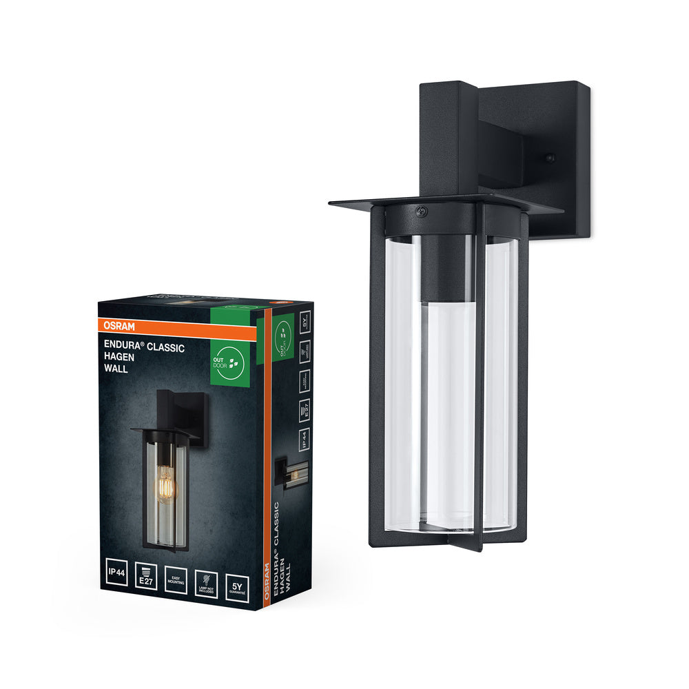 Aplique de pared para exterior OSRAM ENDURA® Classic Hagen E27 IP44 gris oscuro