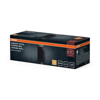 Aplique de exterior ENDURA Style Striped, gris oscuro, 12 W, 3000 K, 450 lm, ángulo de haz de 210°, IP54, cristal, aluminio, vida útil de 50 000 h