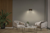 OSRAM LED Spot Acoustic Negro/acabado en madera, acero y madera de pino, 220-240 V, GU10, conexión por pinzas, 3 polos (L, N, PE)