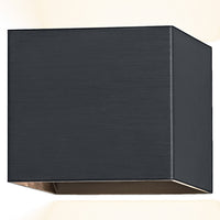 Lámpara de techo OSRAM Orbis Wall Square negra, paquete de 2, 3000 K, blanco cálido, 90 lm, 4,2 W, aluminio y plástico