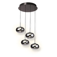 Lámpara de techo OSRAM DECOR «Satellite» en gris, 2400 K / 3500 K / 5000 K, blanco cálido, 340 lm, 23 W, 56 cm de diámetro, acero