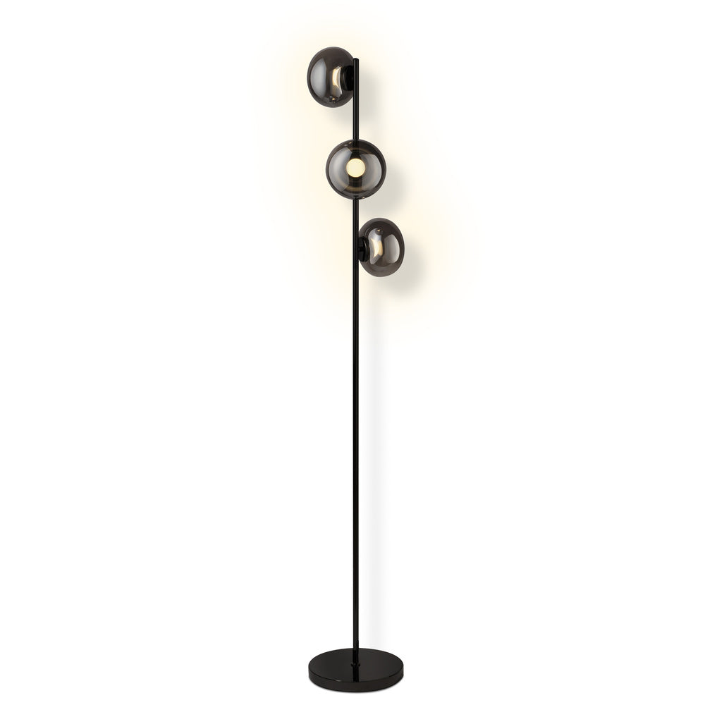 Lámpara de pie OSRAM DECOR «Satellite» gris, 2400 K / 3500 K / 5000 K, blanco cálido, 360 lm, 16 W, 25 cm de diámetro, acero