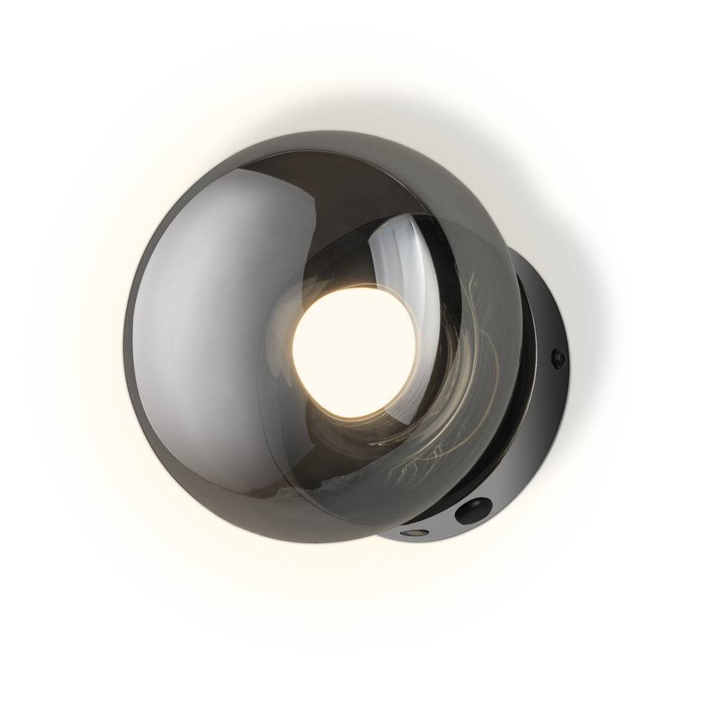 Aplique OSRAM DECOR «Satellite» gris, 2400 K / 3500 K / 5000 K, blanco cálido, 150 lm, 7,5 W, 15 cm de diámetro, acero