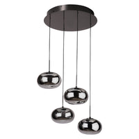 Lámpara de techo OSRAM DECOR «Satellite» en gris, 2400 K / 3500 K / 5000 K, blanco cálido, 340 lm, 23 W, 56 cm de diámetro, acero