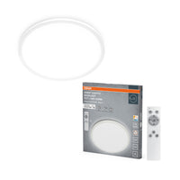 Lámpara de techo OSRAM ORBIS EASYFIX LED con retroiluminación, 42 cm, 22 W, CCT + DIM, mando a distancia, blanca