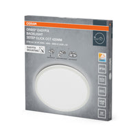 Lámpara de techo OSRAM ORBIS EASYFIX LED con retroiluminación, 42 cm, 22 W, 3Step Click, CCT, IP54, blanca