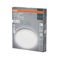 Lámpara de techo OSRAM EASYFIX LED con retroiluminación, 22 cm, 14 W, CCT + DIM, mando a distancia, blanca