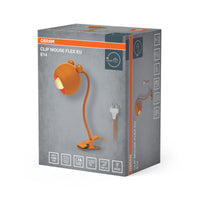 Lámpara con pinza OSRAM amarilla, acero, 220-240 V, E14, IP20