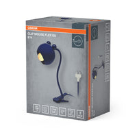 Lámpara con pinza OSRAM azul, acero, 220-240 V, E14, IP20