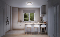 OSRAM SMART+ Matter Deckenleuchte Ceiling Silber, 3000-6500, RGBTW, 1000 lm, 16 W, 30 cm Durchmesser