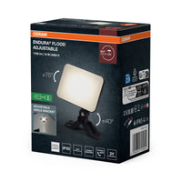 Proyector LED ajustable OSRAM ENDURA Flood, 10 W, 850 lm, 4000 K (blanco frío), negro, aluminio, orientable, IP65
