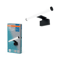 Lámpara LED para espejo de baño OSRAM Orbis Jupiter negra, 4000 K, blanco frío, 750 lm, 8 W