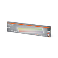OSRAM Matter SMART+ PLANON SLIM EASYFIX Lámpara de techo LED tipo panel 98 x 20 cm RGBTW regulable IP54, blanca