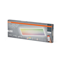 OSRAM Matter SMART+ PLANON SLIM EASYFIX Lámpara de techo con panel LED de retroiluminación 58 x 20 cm RGBTW DIM IP54, blanca