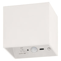 Lámpara de techo OSRAM Orbis Wall Square Blanca, paquete de 2, 3000 K, blanco cálido, 185 lm, 4,2 W, aluminio y plástico
