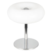 Lámpara de mesa OSRAM DECOR Lunea blanca, 2700, blanco cálido, 580 lm, 8 W, 20 cm de diámetro, acero, 25 000 h de vida útil, 220-240 V, IP20