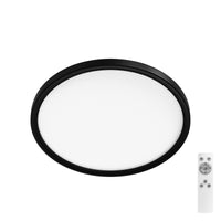 Lámpara de techo OSRAM ORBIS EASYFIX LED con retroiluminación, 29,3 cm, 18 W, CCT + DIM, mando a distancia, negra