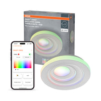 OSRAM SMART+ Matter Deckenleuchte Ceiling Weiß, 3000-6500, RGBTW, 1000 lm, 24 W, 29 cm Durchmesser