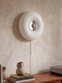 Aplique OSRAM DECOR Lunea blanco, 2700 K / 4000 K / 6500 K, blanco cálido, 1700 lm, 22 W, 30 cm ⌀, acero
