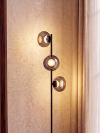 Lámpara de pie OSRAM DECOR «Satellite» gris, 2400 K / 3500 K / 5000 K, blanco cálido, 360 lm, 16 W, 25 cm de diámetro, acero