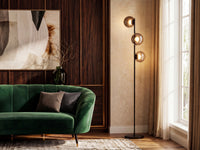 Lámpara de pie OSRAM DECOR «Satellite» gris, 2400 K / 3500 K / 5000 K, blanco cálido, 360 lm, 16 W, 25 cm de diámetro, acero