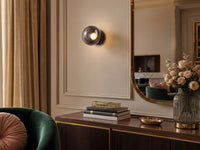 Aplique OSRAM DECOR «Satellite» gris, 2400 K / 3500 K / 5000 K, blanco cálido, 150 lm, 7,5 W, 15 cm de diámetro, acero