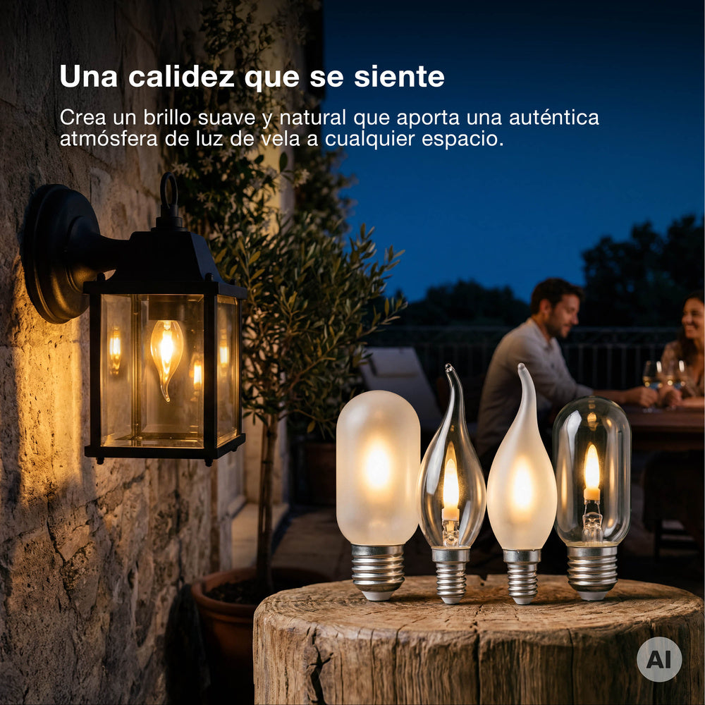 OSRAM LED Leuchte Flame, Flammeneffekt, 1W, 1800K, Warmweiß, E14