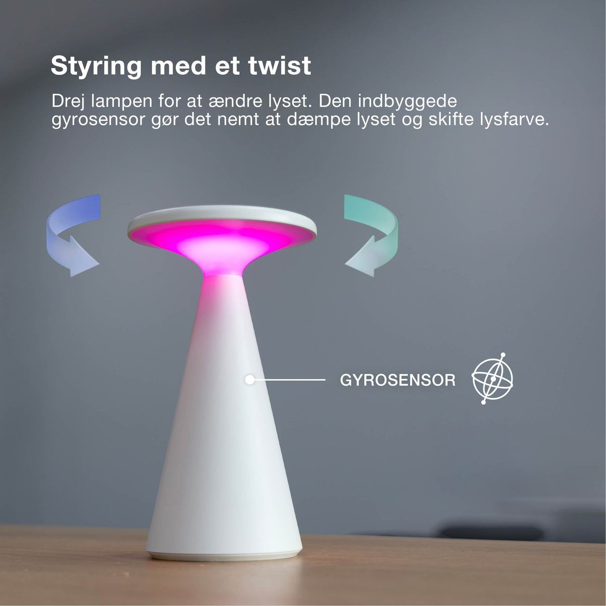 OSRAM Smart Bluetooth Tischleuchte, dimmbar per App, Weiß, ABS-Gehäuse, IP44 spritzwassergeschützt