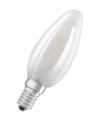 OSRAM LED CLASSIC B EFICIENCIA ENERGÉTICA C REGULABLE en forma de B, bombilla LED, cristal sin plomo, mate, 2,9 W, (antes 40 W), 470 lm, blanco cálido, 2700 K, regulable, 50 000 h, CRI 80