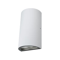 Lámpara LED clásica para exterior OSRAM ENDURA Style con emisión de luz hacia arriba y hacia abajo, redonda, de aluminio blanco, protección IP44, para fachadas y zonas de entrada