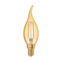 OSRAM VINTAGE 1906® LED Lampe LED CLASSIC B 2.5W 824 Gold E14 BA-Form, 220 lm, 2400 K, Warm Comfort Light-LEDVANCE Shop